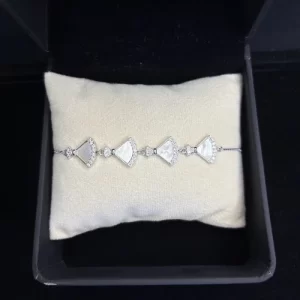 Celestial Fan Radiance Bracelet – 925 Sterling Silver