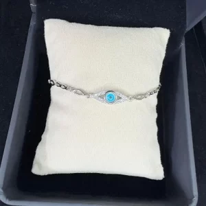 925 Silver Evil Eye Sparkle Bracelet