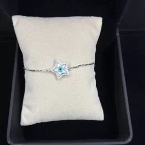 Star of Protection – 925 Sterling Silver Evil Eye Bracelet