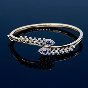 Celestial Fan Radiance Bracelet – 925 Sterling Silver